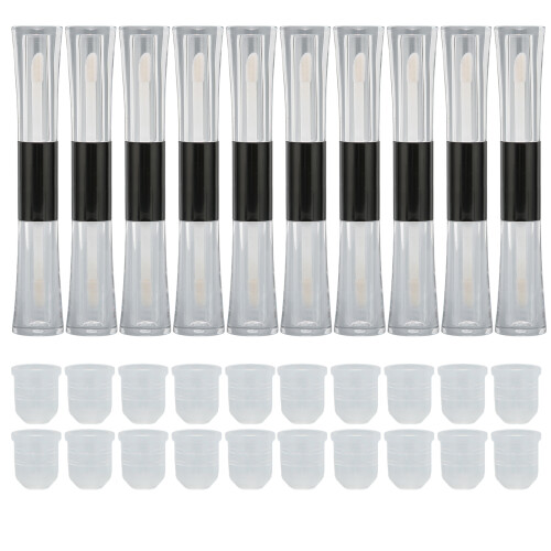 10pcs Empty Transparent Lip Gloss Tubes DIY Refillable Container