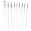 9 Pcs Long Handled White Painted Brushes Multi Function Miniature 1