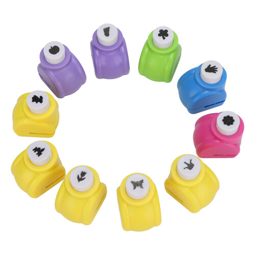 10Pcs Pattern Hole Punchers DIY Craft Set 1