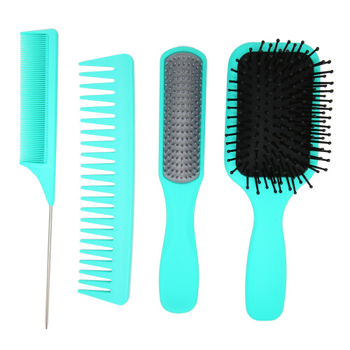(Green Box) 4-delig Haarborstelset Paddle Detangle Kam