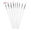 9 Pcs Long Handled White Painted Brushes Multi Function Miniature 2