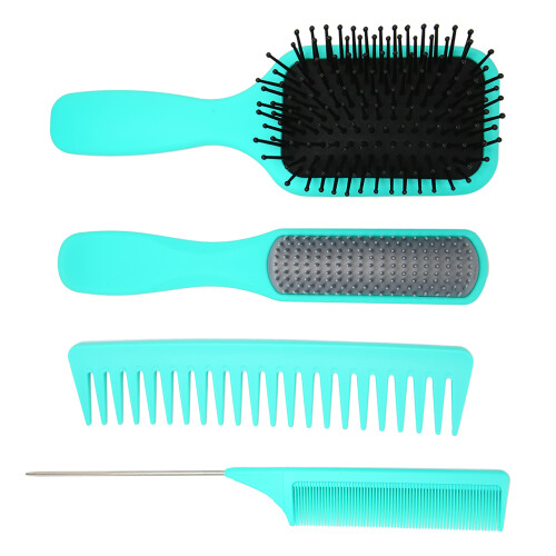 (Green Box) 4-delig Haarborstelset Paddle Detangle Kam 2