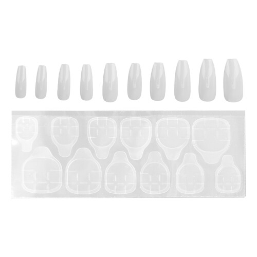 (N5342-02) 10pcs Coffin Press On Nails N5342-02