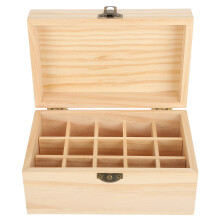 15er-Ölbox Holz, lichtgeschützt für Zuhause & Schönheit