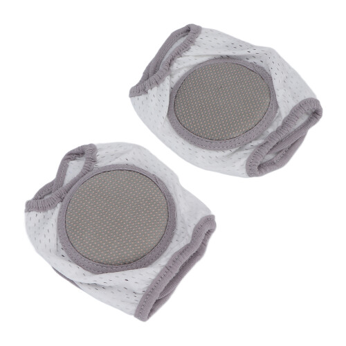 (Grey) Baby Crawling Pads Soft Cotton Elastic Knee Protector Navy 1