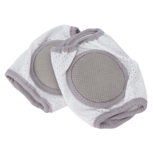 (Grey) Baby Crawling Pads Soft Cotton Elastic Knee Protector Navy 2