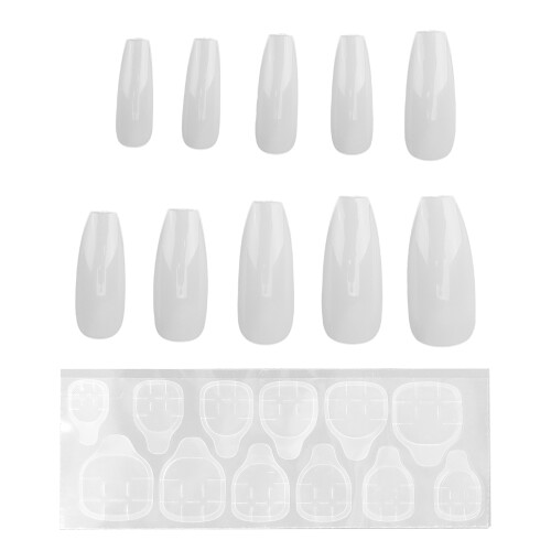 (N5342-02) 10pcs Coffin Press On Nails N5342-02 2