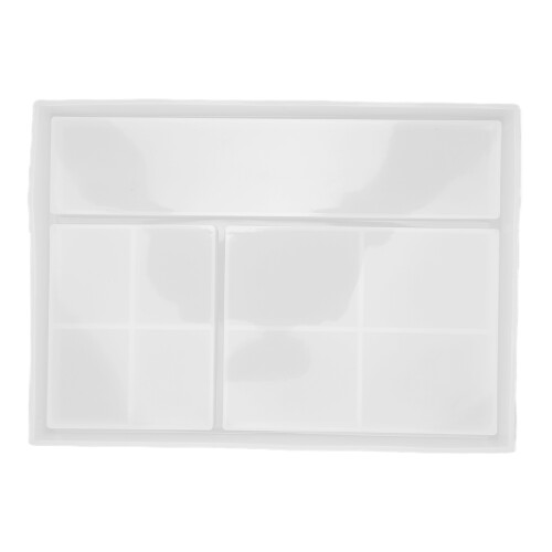 DIY Crystal Epoxy Multi Grid Tray Mold 2