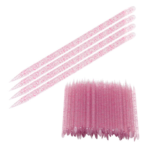 (Purplish Red) 100pcs Red Disposable Double End Pusher 2