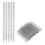 (Black) 100pcs Yellow Cuticle Pusher Sticks 5