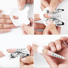 100Pcs Nail Forms Butterfly UV Gel Extensions