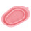 (Pink) Foldable Silicone Makeup Brush Cleaner Mat (Rose Red) 1
