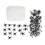 215 Plastic Spiders & 200g Stretch Web Halloween Decor 1