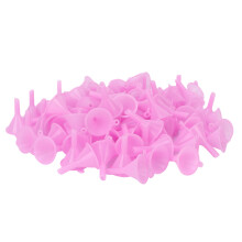 (Pink) 100Pcs Mini Separatory Funnel Plastic for Toners Cosmetics Pink