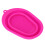 (Rose Red) Foldable Silicone Makeup Brush Cleaner Mat (Rose Red) 2