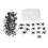 215 Plastic Spiders & 200g Stretch Web Halloween Decor 4