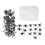 215 Plastic Spiders & 200g Stretch Web Halloween Decor 2