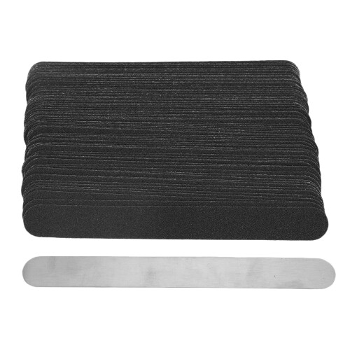 100x Ersatz-Nagelfeilen-Set, Edelstahl-Basisplatte