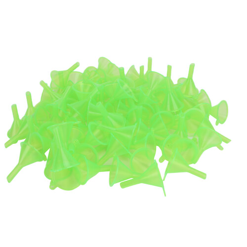 (Green) 100 Mini Imbuti Separatori Plastica Rosa per Cosmetici 1