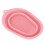 (Pink) Foldable Silicone Makeup Brush Cleaner Mat (Rose Red) 2