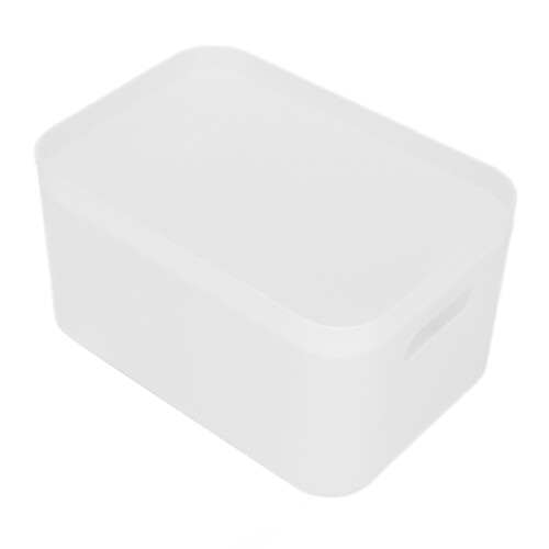 (Large White Space) Desktop Kosmetikbox Klein Weiß 6 Fächer 2