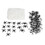 215 Plastic Spiders & 200g Stretch Web Halloween Decor 3