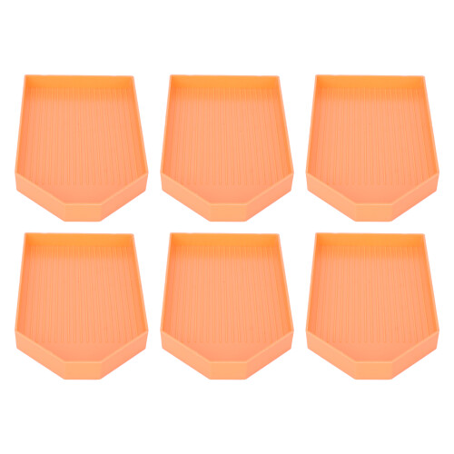 6x Perlen-Sortierboxen Nail-Art-Platte 12,5x8 cm 1