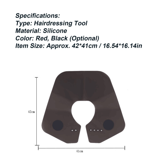Adjustable Silicone Neck Cape Apron for Haircutting