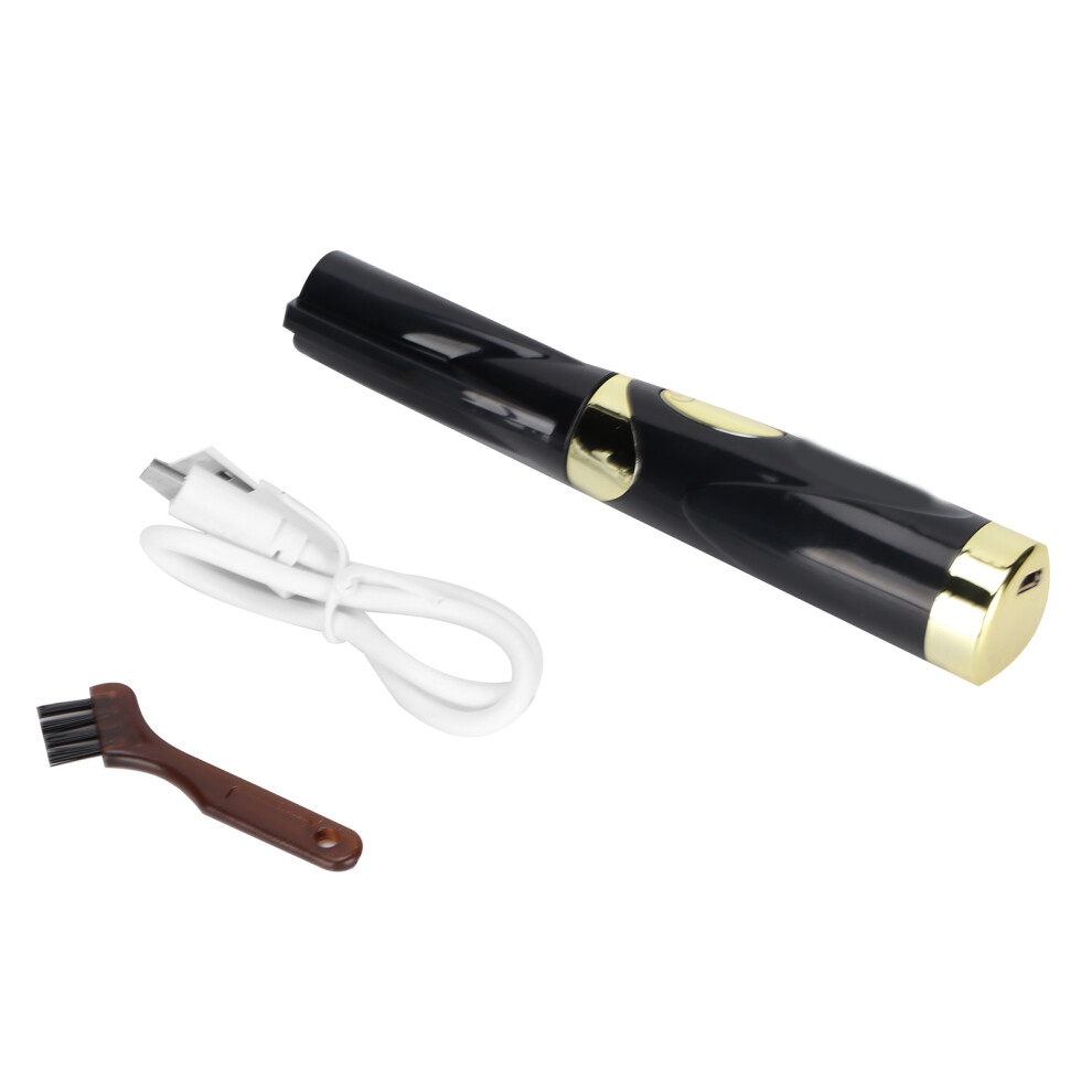 Black (Black) Heated Eyelash Curler Usb Rechargeable Electric Curling Tool