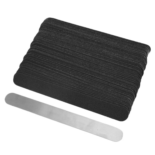 100x Ersatz-Nagelfeilen-Set, Edelstahl-Basisplatte 2