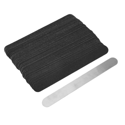 100x Ersatz-Nagelfeilen-Set, Edelstahl-Basisplatte 1