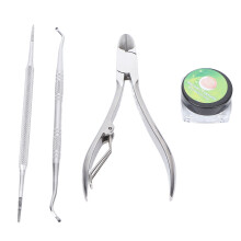 4pcs Ingrown Toenail Corrector Strips File Lifter Clippers