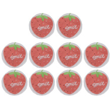 (Strawberry) 10x wasserdichte EVA-Duschhaube, elastisch & wiederverwendbar