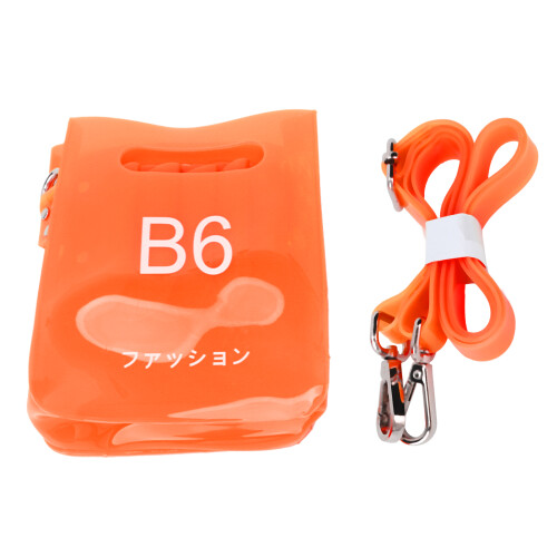 (Orange) Verstellbare Friseurschere-Tasche mit Schultergurt, Gelb