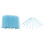 (Blue) 100pcs Yellow Cuticle Pusher Sticks 2