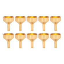 (Gold) 10x Mini Aluminium Tuitje voor Flesjes Goud