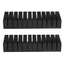 2Pcs Kühlrippen Aluminium Power Radiator Schlitz