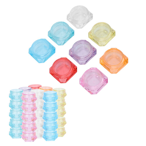 40x 3ml Probenbehälter, 8 Farben, luftdicht, tragbar 1