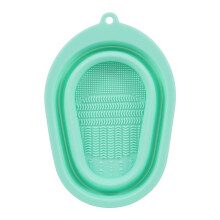 Silikon-Make-up-Bürstenreinigungsset mit Schüssel