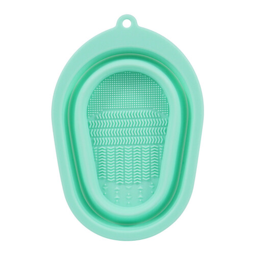 Silikon-Make-up-Bürstenreinigungsset mit Schüssel