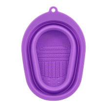 Silikon-Make-up-Bürstenreinigungsset mit Schüssel