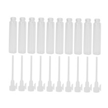 (White) 10x Mini-Parfüm-Sprayflaschen 2ml leer Weiß