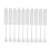 (White) 10x Mini-Parfüm-Sprayflaschen 2ml leer Weiß 1