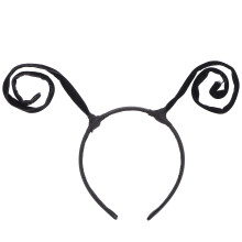 Verzerrte Antennen Stirnband Schwarz Cosplay