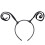 Verzerrte Antennen Stirnband Schwarz Cosplay 1