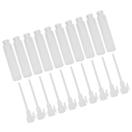 (White) 10x Mini-Parfüm-Sprayflaschen 2ml leer Weiß 2