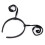 Verzerrte Antennen Stirnband Schwarz Cosplay 5
