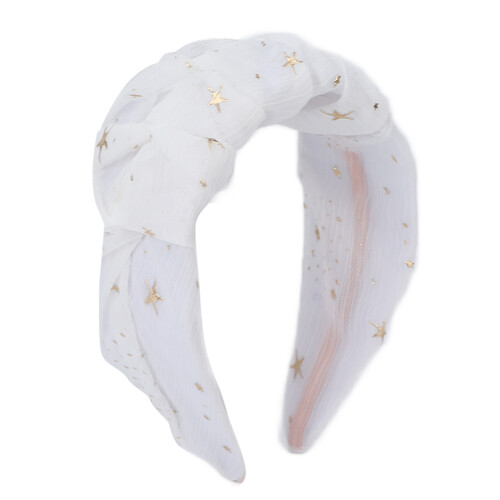 (White) Glitter hoofdband paars feest bruiloft 2
