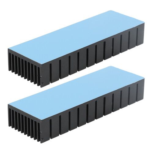 2Pcs Kühlrippen Aluminium Power Radiator Schlitz 2