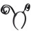 Verzerrte Antennen Stirnband Schwarz Cosplay 2